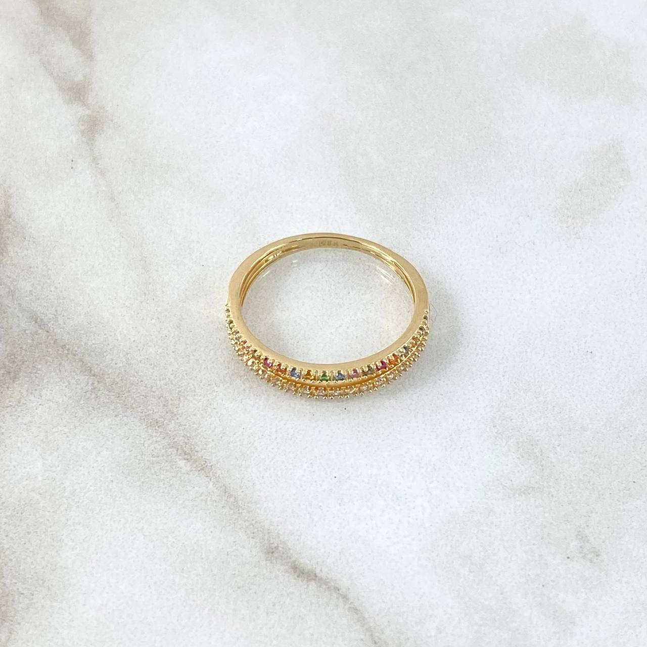 Anillo Churumbela Simple 1.7gr / T7 / Oro Amarillo 18K *