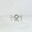 Anillo Zig - Zag 0.8gr / T7 / Oro Blanco 18K ©