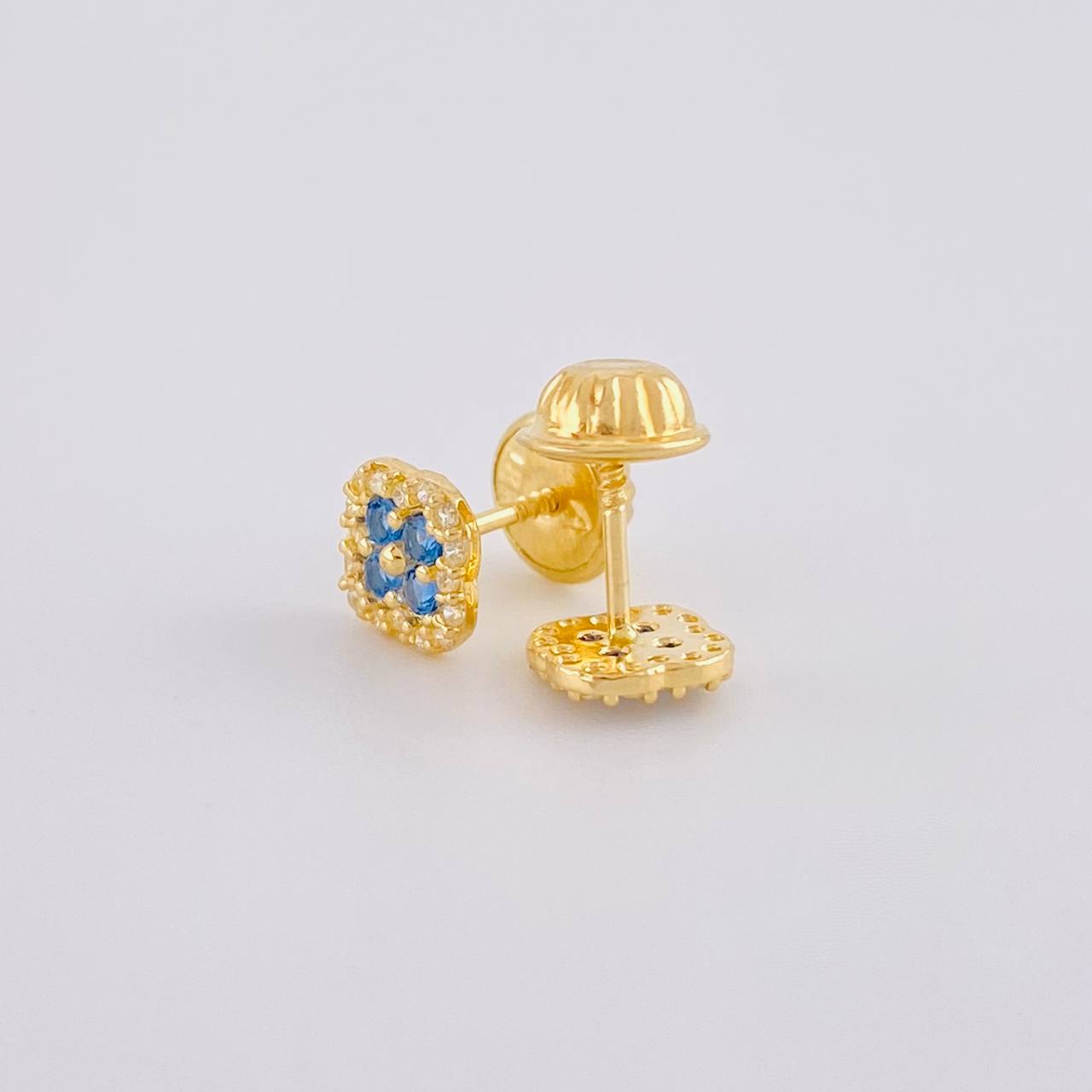 Topos Trebol Tupido 0.85g / 5.7mm Oro Amarillo 18K