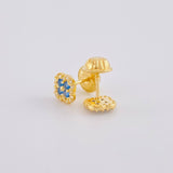 Topos Trebol Tupido 0.85g / 5.7mm Oro Amarillo 18K