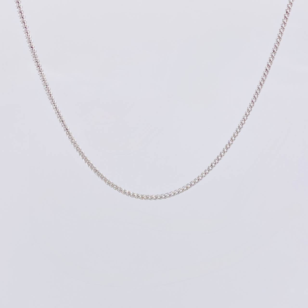 Cadena Franco 5.75g / 60cm / 1.4mm Oro Blanco 18K