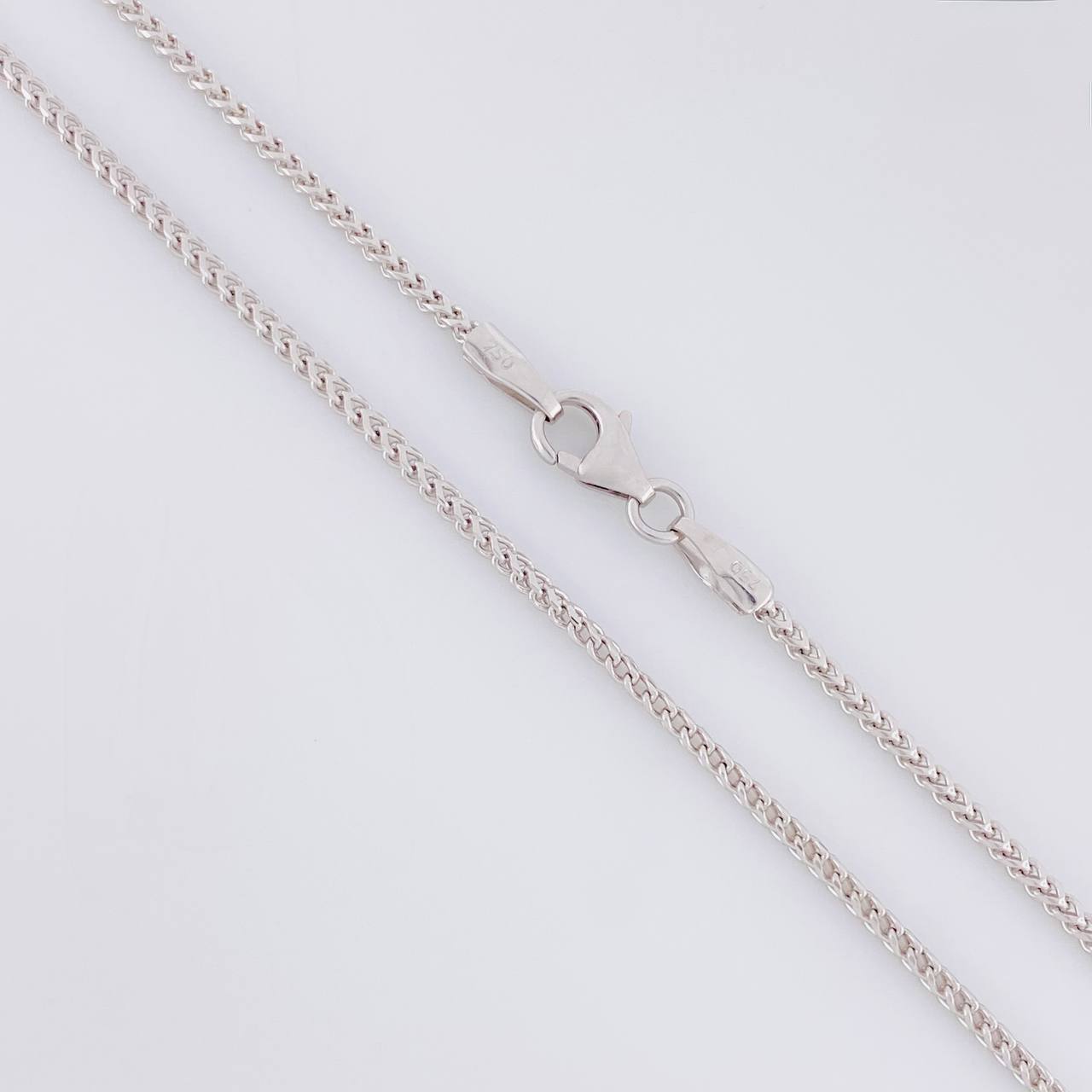 Cadena Franco 6.6g / 60cm / 1.4mm Oro Blanco 18K