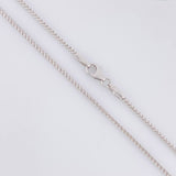 Cadena Franco 6.6g / 60cm / 1.4mm Oro Blanco 18K