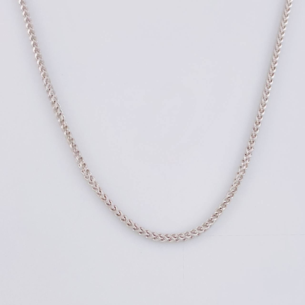 Cadena Franco 5.75g / 60cm / 1.4mm Oro Blanco 18K
