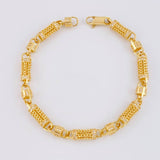 Pulso Rustica Maya Cilindrica 18.4g / 20.4cm / 5.5mm Oro Amarillo 18K