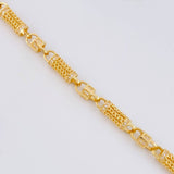 Pulso Rustica Maya Cilindrica 18.4g / 20.4cm / 5.5mm Oro Amarillo 18K