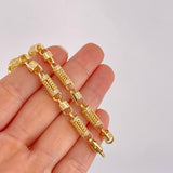 Pulso Rustica Maya Cilindrica 18.4g / 20.4cm / 5.5mm Oro Amarillo 18K