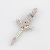 Dije Cruz Clavo 5.4g / 4.6cm Oro Blanco 18K