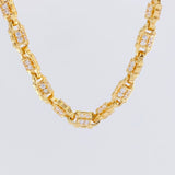 Cadena Rustica Boya 130g / 70cm / 7.5mm Oro Amarillo 18K