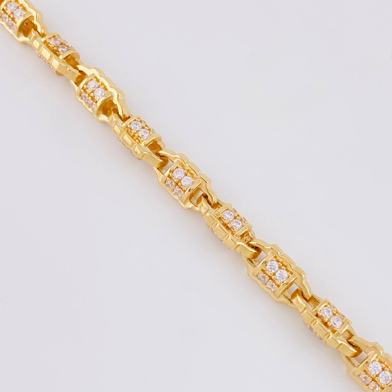 Cadena Rustica Boya 130g / 70cm / 7.5mm Oro Amarillo 18K