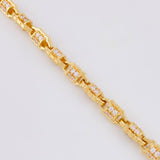 Cadena Rustica Boya 130g / 70cm / 7.5mm Oro Amarillo 18K