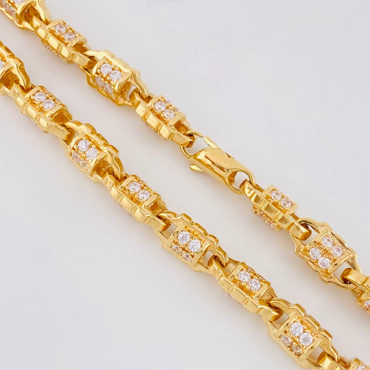 Cadena Rustica Boya 130g / 70cm / 7.5mm Oro Amarillo 18K