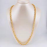 Cadena Rustica Boya 130g / 70cm / 7.5mm Oro Amarillo 18K