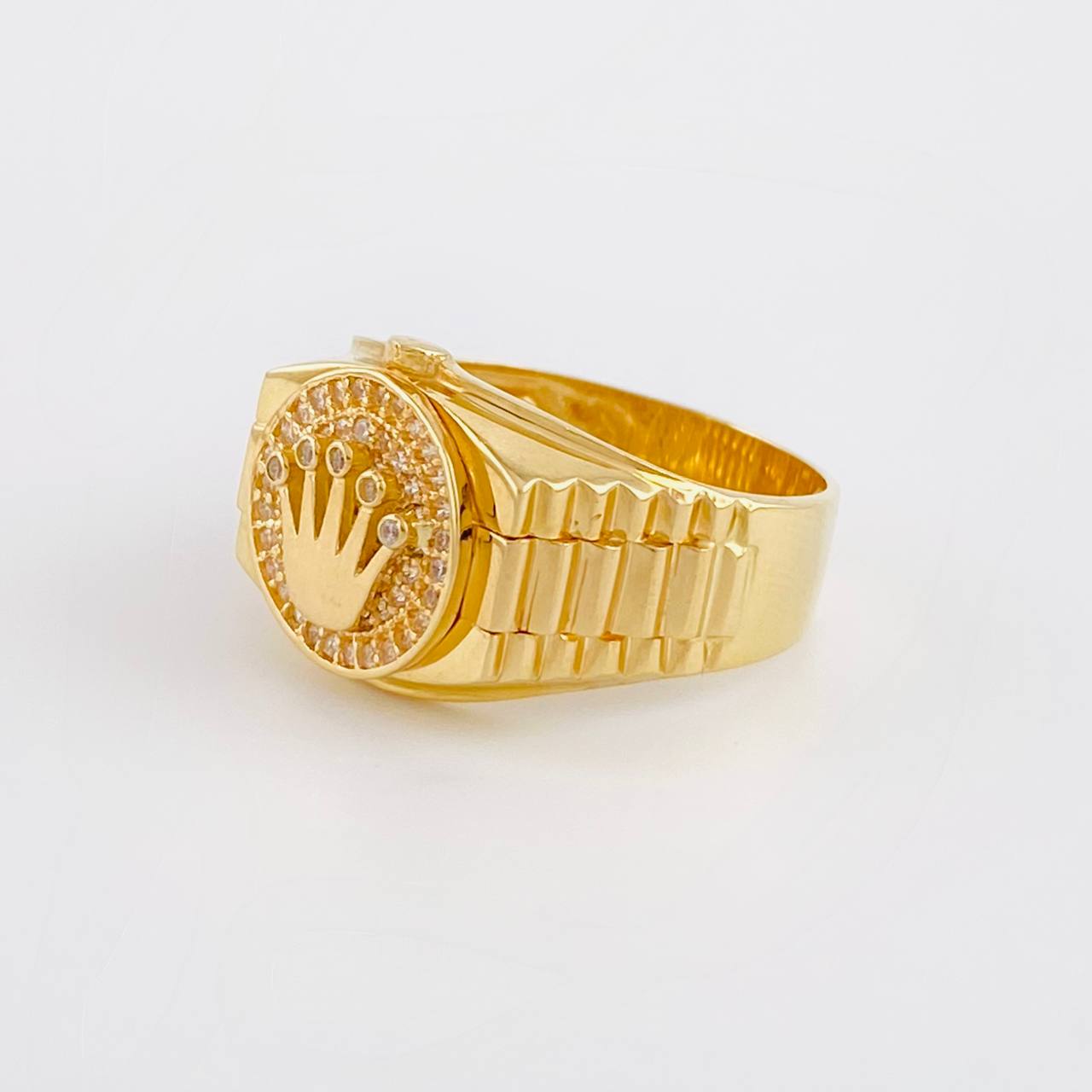 Anillo Correa Corona 7.2g / T9 1/4 Oro Amarillo 18K