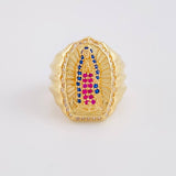 Anillo Virgen Guadalupe 6.15g / T6 1/2 Oro Amarillo 18K