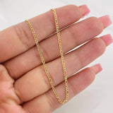 Cadena Fígaro 1.3g / 45cm / 1.5mm Oro Amarillo 18K