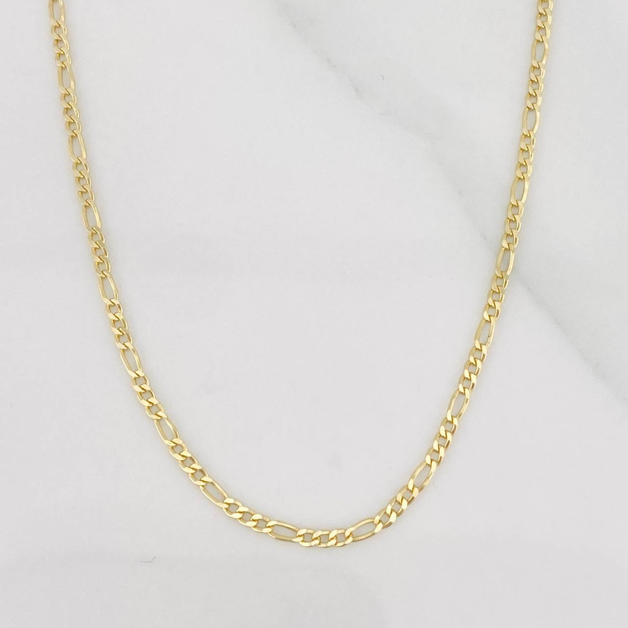 Cadena Fígaro 1.3g / 45cm / 1.5mm Oro Amarillo 18K