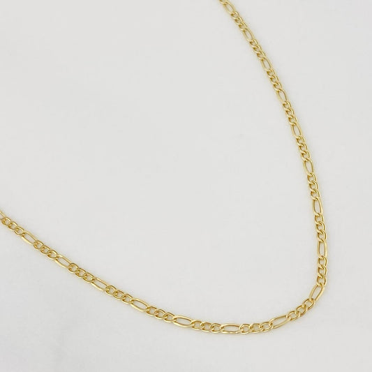 Cadena Fígaro 1.3g / 45cm / 1.5mm Oro Amarillo 18K