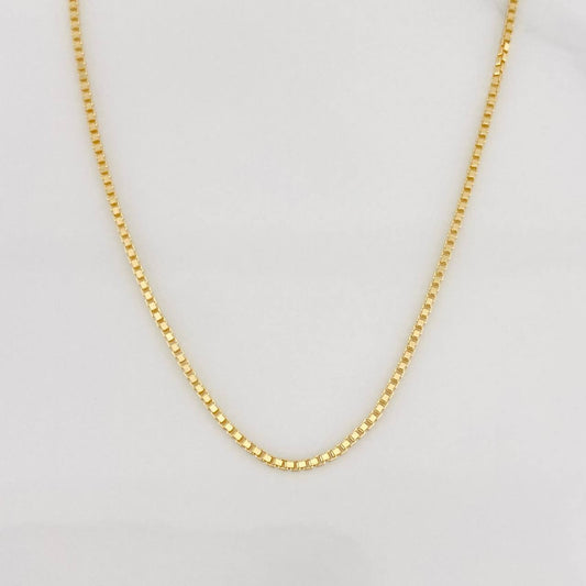 Cadena Veneciana 3.45g / 45cm / 1mm Oro Amarillo 18K