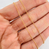 Set Cadena Rolo + Dije Ojo Turco / 2.25g / 45cm Oro Amarillo 18K
