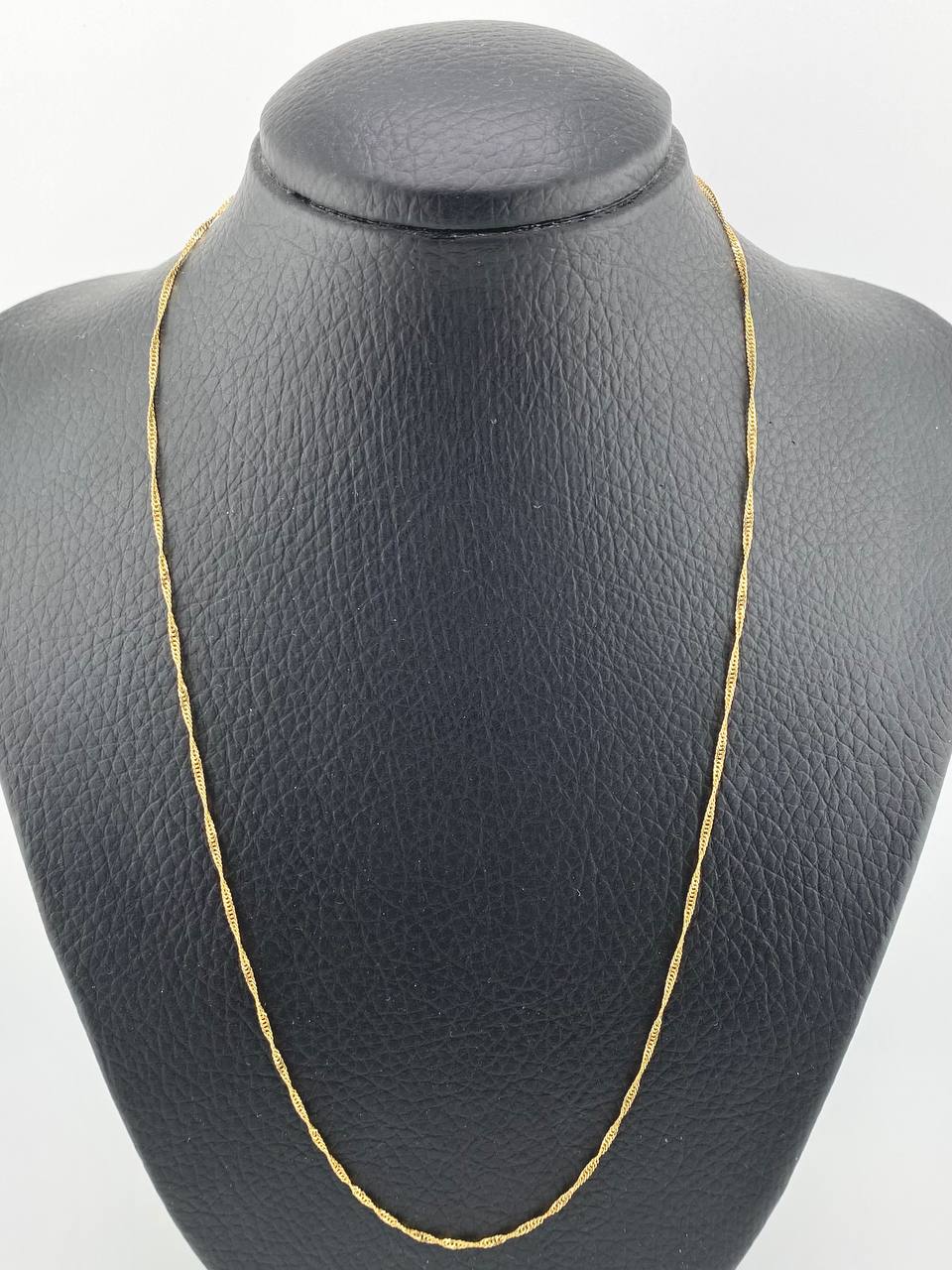 Cadena Singapur 2.15gr / 55cm / 1.4mm Oro Amarillo +3 18K