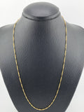 Cadena Singapur 2.15gr / 55cm / 1.4mm Oro Amarillo +3 18K