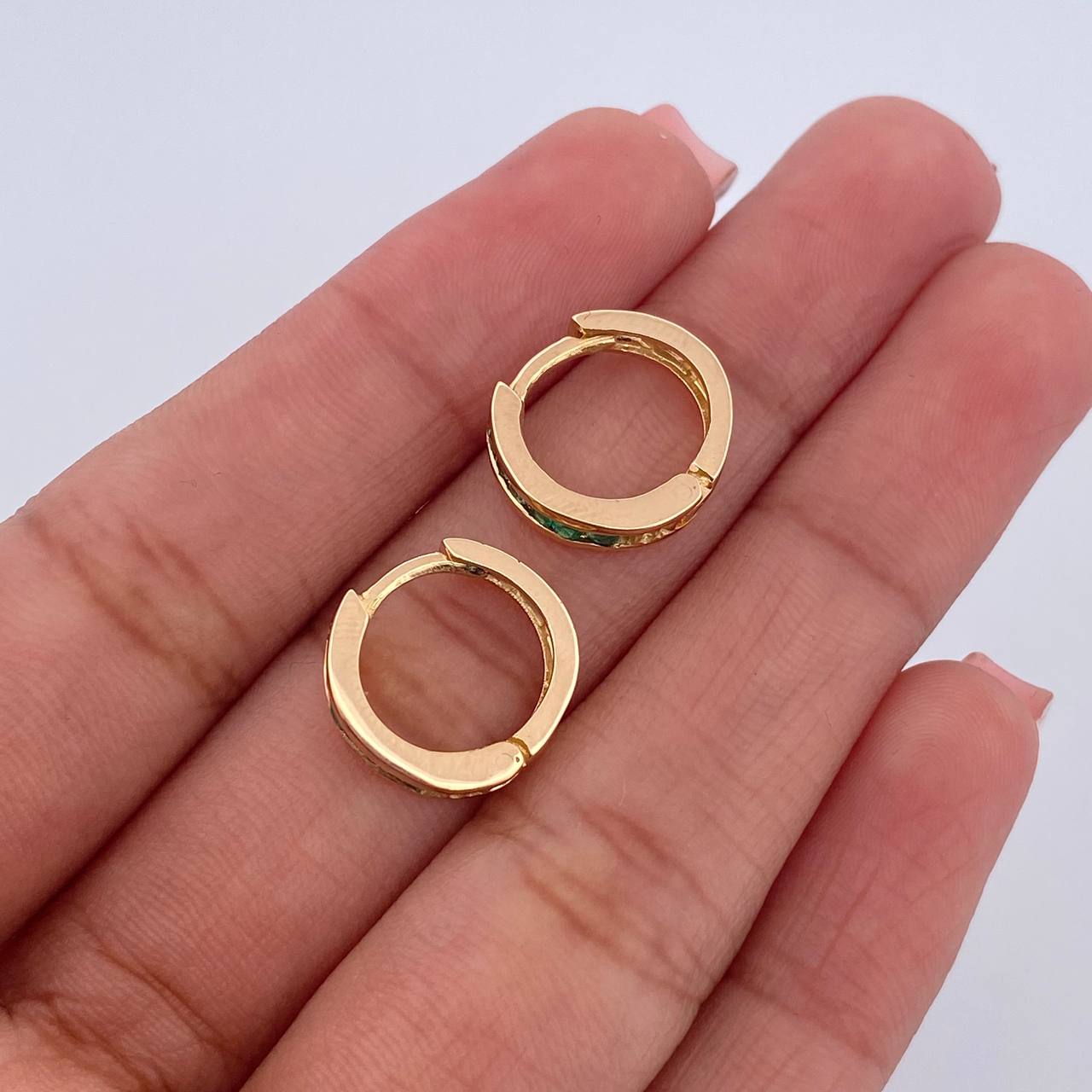 Candongas Infinito 3,15gr, 18K Oro Nacional – Napoleone Joyas CO