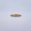 Anillo Argolla Churumbela 1.5gr / T5 1/4 / Esmeraldas 12 Pts Oro Amarillo 18K (Joya) &