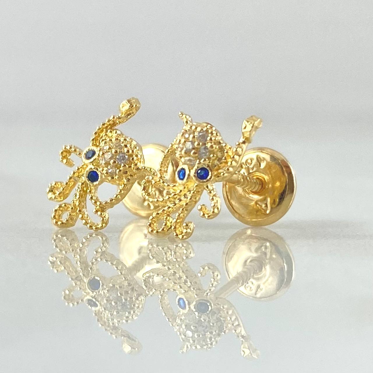 Topos Pulpo 1.1gr / Oro Amarillo 18K ©