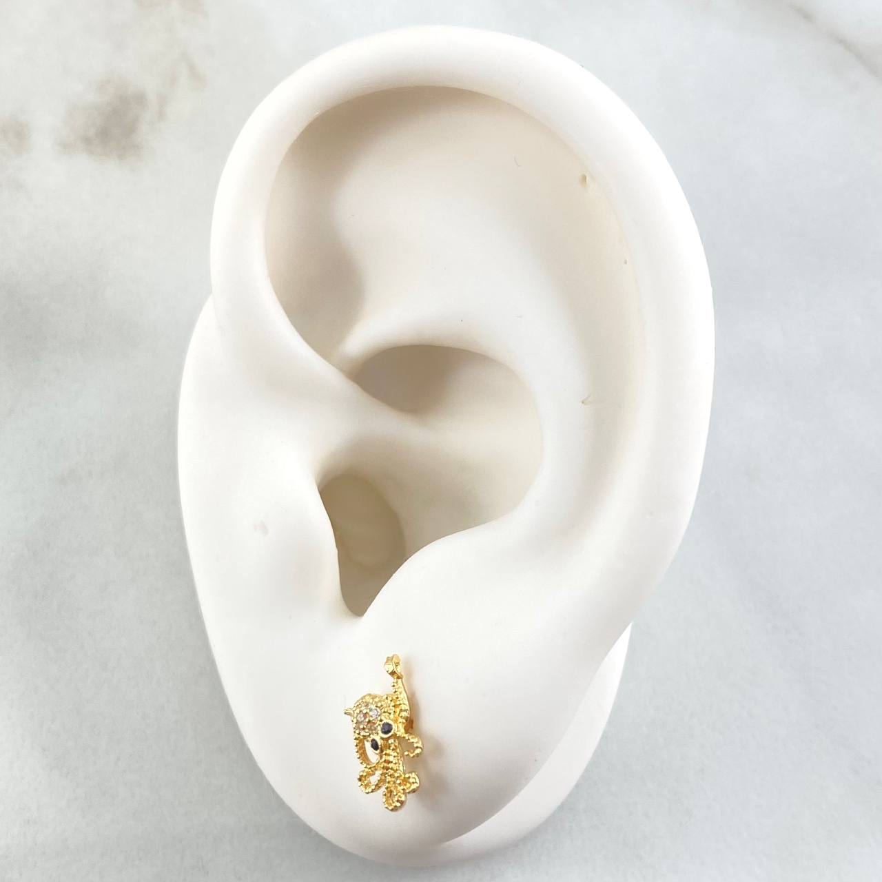 Topos Pulpo 1.05gr / 1cm / Oro Amarillo 18K