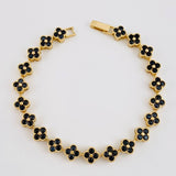 Pulso Tenis Trebol 15.9 g / 20 cm / 7.8 mm Oro Amarillo 18K
