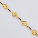 Pulso Burbujas De Trebol Diamantada 10.25 g / 18.5 cm / 9.2 mm Oro Amarillo 18K