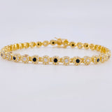 Pulso Tenis Halo 8.8 g / 19 cm / 4.4 mm Oro Amarillo 18K