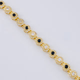 Pulso Tenis Halo 8.8 g / 19 cm / 4.4 mm Oro Amarillo 18K