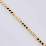 Pulso Tenis Triada Secuencial 6.3 g / 17.5 cm / 2.7 mm Oro Amarillo 18K