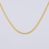 Cadena China 3.3 g / 61.5 cm / 1.5 mm Oro Amarillo 18K