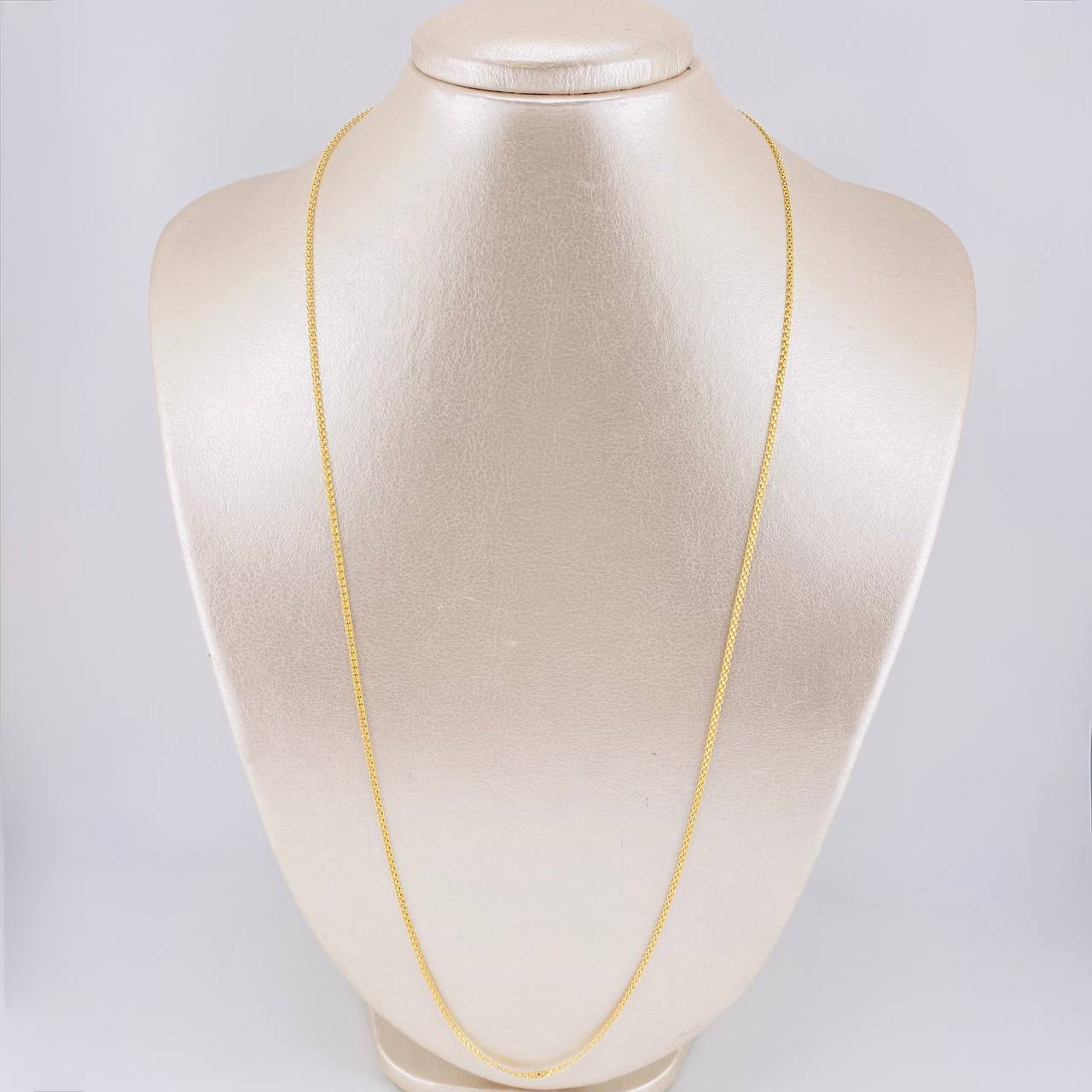 Cadena China 3.3 g / 61.5 cm / 1.5 mm Oro Amarillo 18K