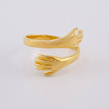 Anillo Abrazo 3.6 g / T7 Oro Amarillo 18K