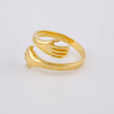 Anillo Abrazo 3.6 g / T7 Oro Amarillo 18K
