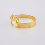 Anillo Huella 1.65 g / T6 1/2 Oro Amarillo 18K