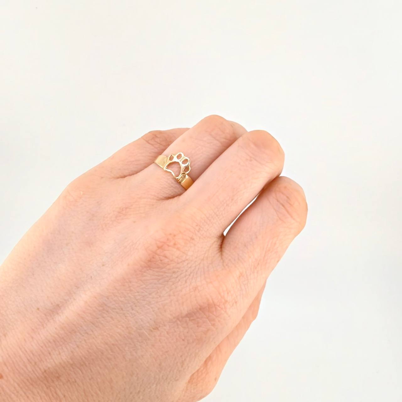 Anillo Huella 1.65 g / T6 1/2 Oro Amarillo 18K