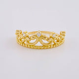 Anillo Corona 2.4 g / T6 Oro Amarillo 18K