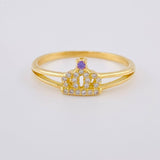 Anillo Corona 2.1 g / T8 Oro Amarillo 18K