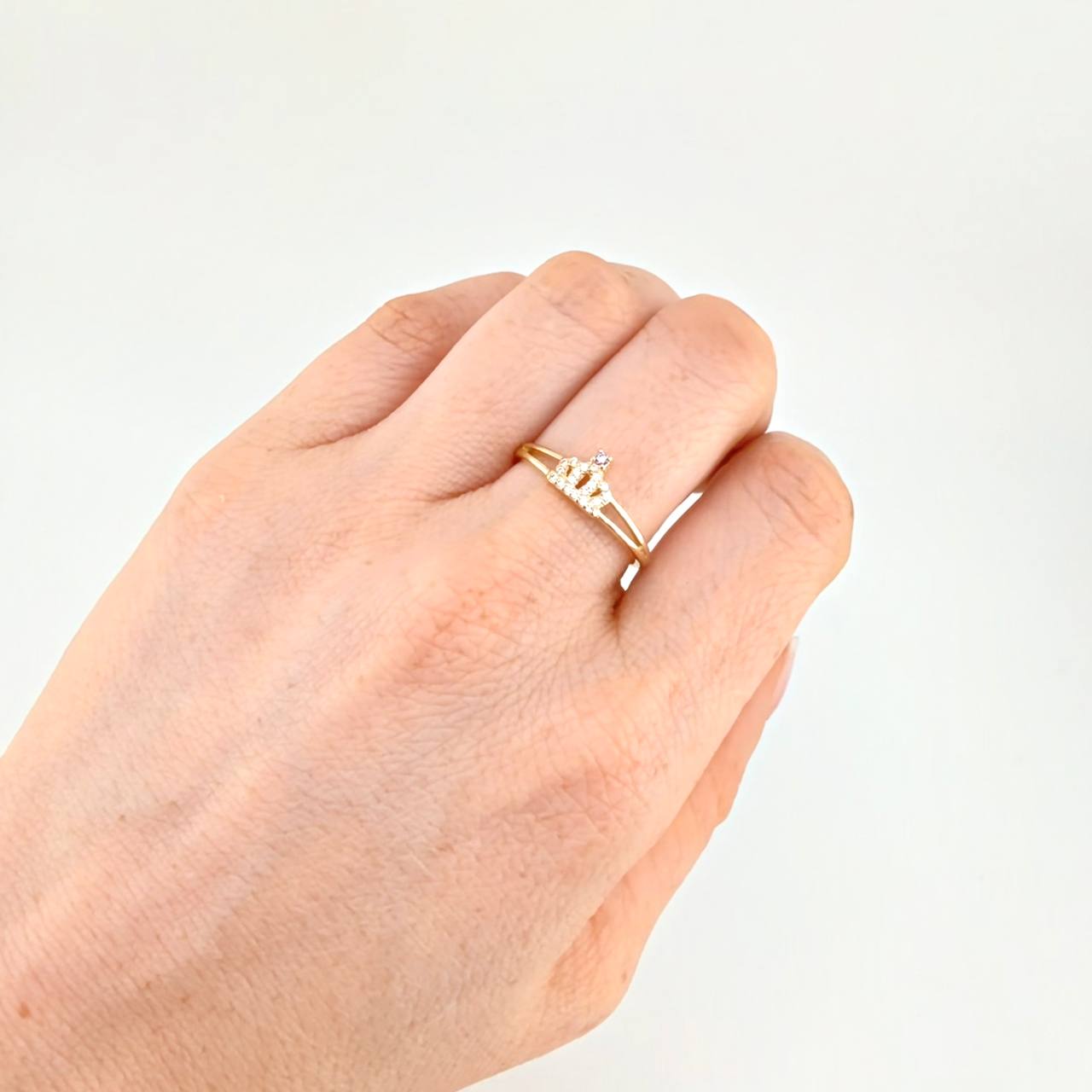 Anillo Corona 2.1 g / T8 Oro Amarillo 18K