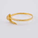 Anillo Clavo 1.65 g / T9 1/4 Oro Amarillo 18K