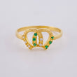 Anillo Doble Herradura 1.55 g / T5 1/2 Oro Amarillo 18K