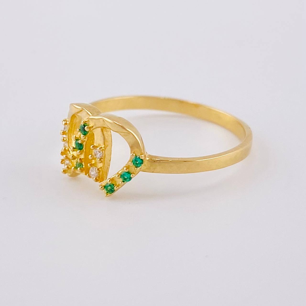 Anillo Doble Herradura 1.55 g / T5 1/2 Oro Amarillo 18K