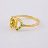 Anillo Doble Herradura 1.55 g / T5 1/2 Oro Amarillo 18K