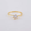Anillo Solitario Seis Garras 1.45 g / T6 Oro Amarillo 18K