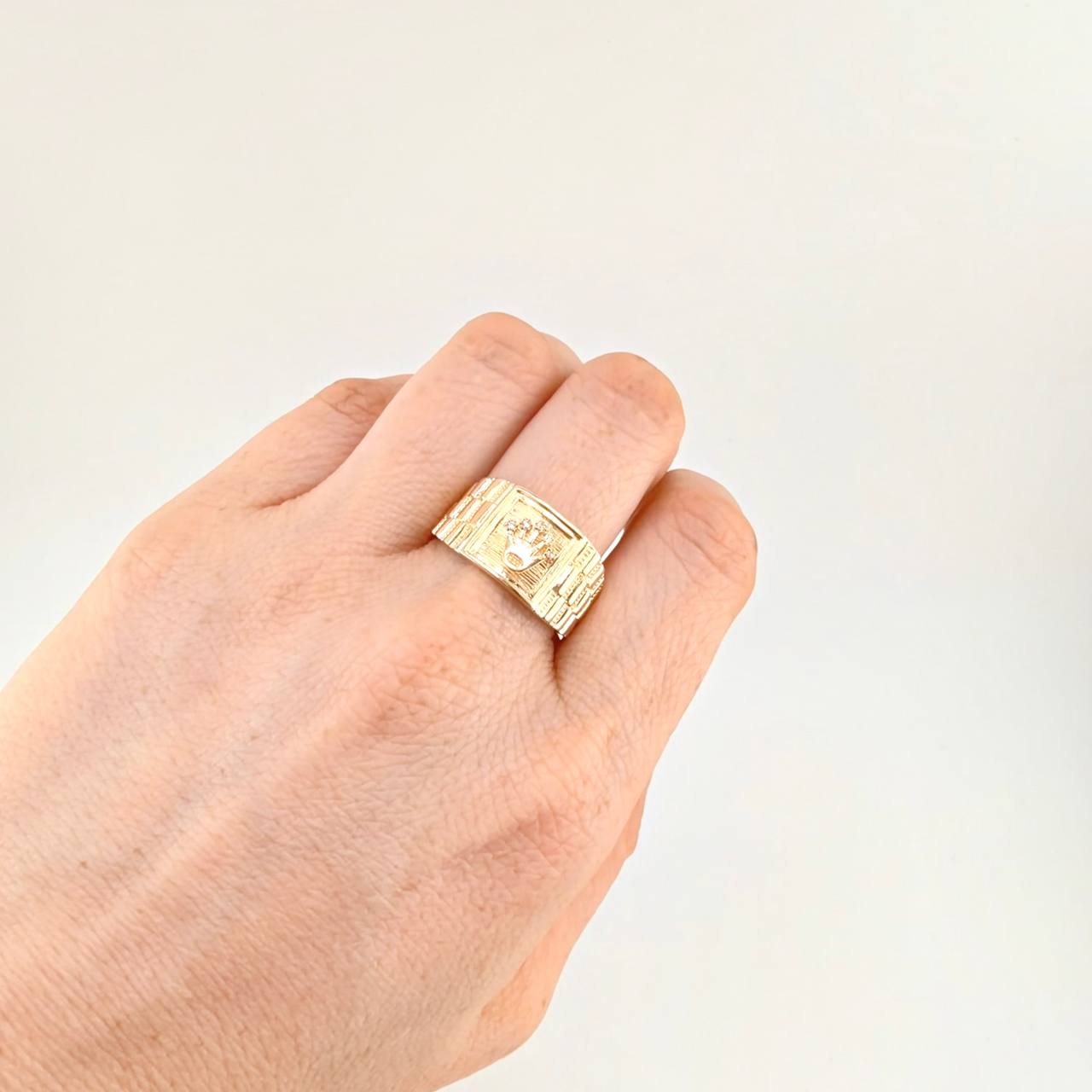 Anillo Corona Correa 4.55 g / T10 3/4 Oro Amarillo 18K